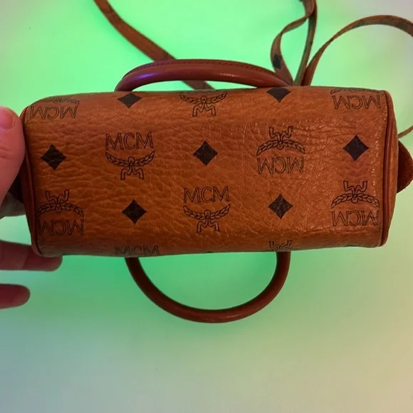 MCM Visetos Crossbody Barrel Bag - Picture 10 of 16